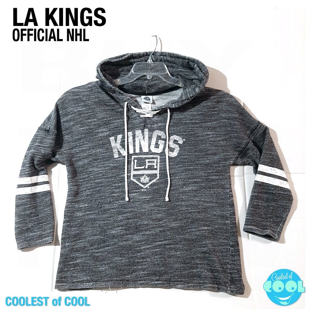 Los Angeles Kings official NHL Hoodie Men’s 2XL Gray Pullover national Hockey